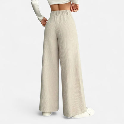 Deldo | Women's High-Waisted Wide-Leg Pants