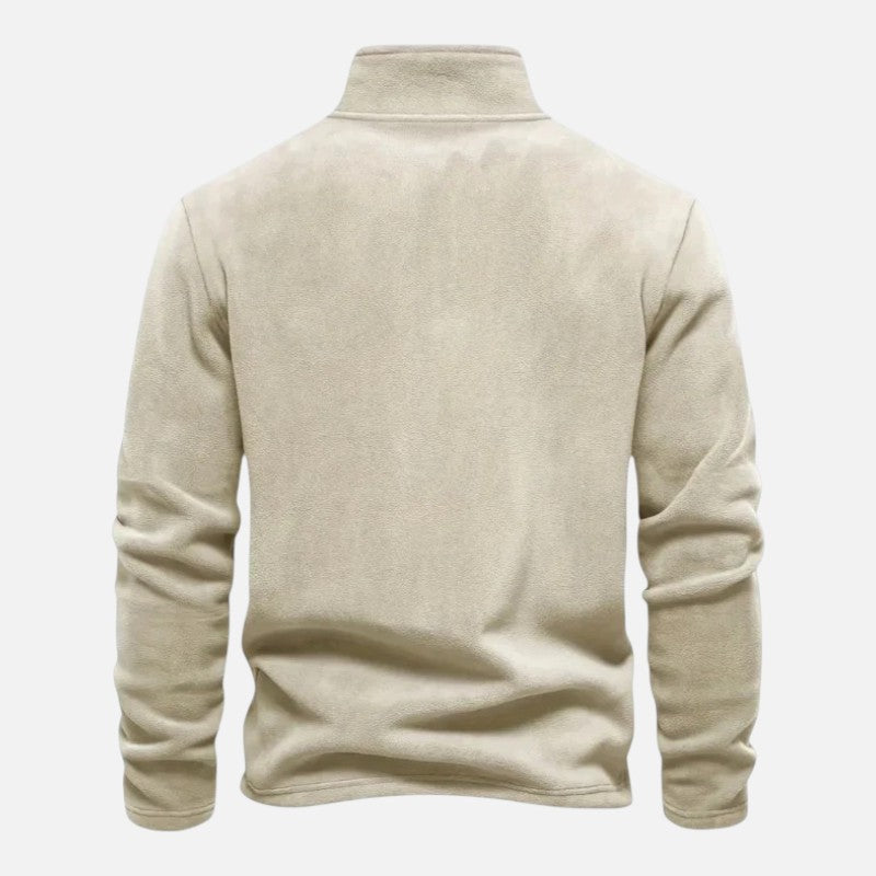 Deldo | Men's Long Sleeve Half-Zip Sweatshirt