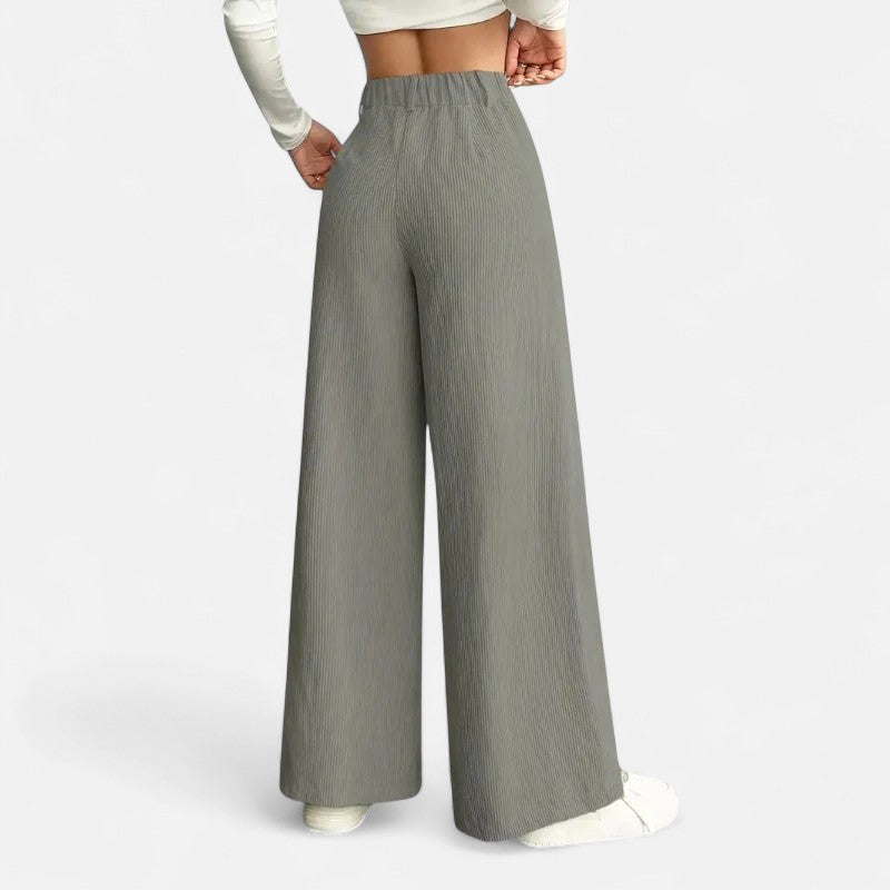 Deldo | Women's High-Waisted Wide-Leg Pants