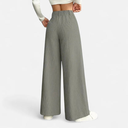 Deldo | Women's High-Waisted Wide-Leg Pants