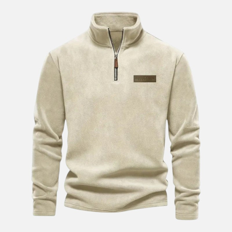 Deldo | Men's Long Sleeve Half-Zip Sweatshirt