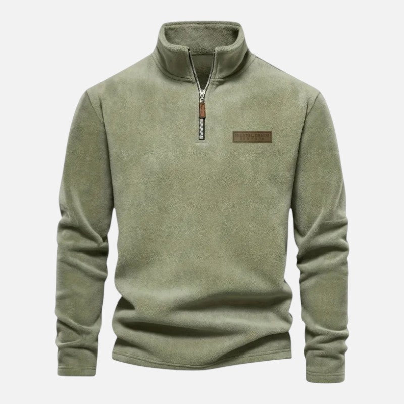 Deldo | Men's Long Sleeve Half-Zip Sweatshirt