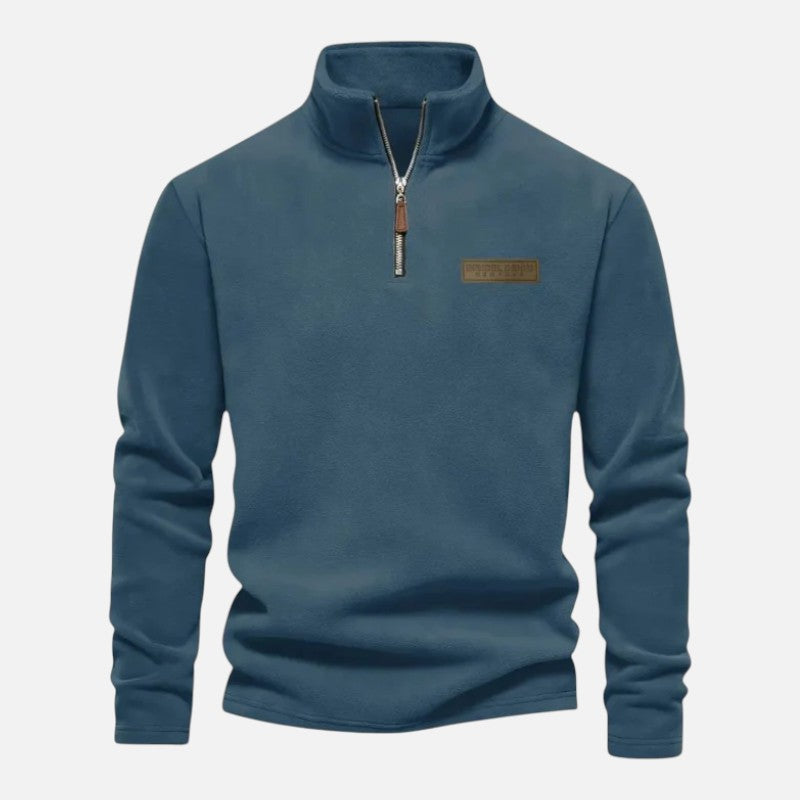 Deldo | Men's Long Sleeve Half-Zip Sweatshirt