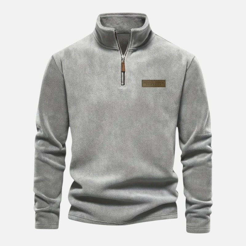Deldo | Men's Long Sleeve Half-Zip Sweatshirt