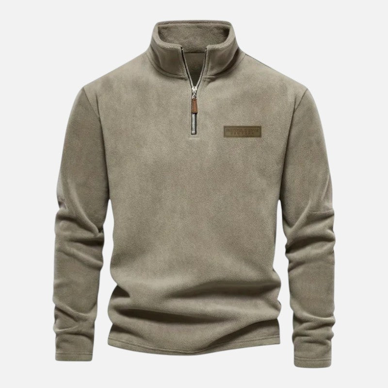 Deldo | Men's Long Sleeve Half-Zip Sweatshirt