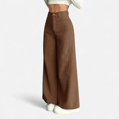 Deldo | Women's High-Waisted Wide-Leg Pants